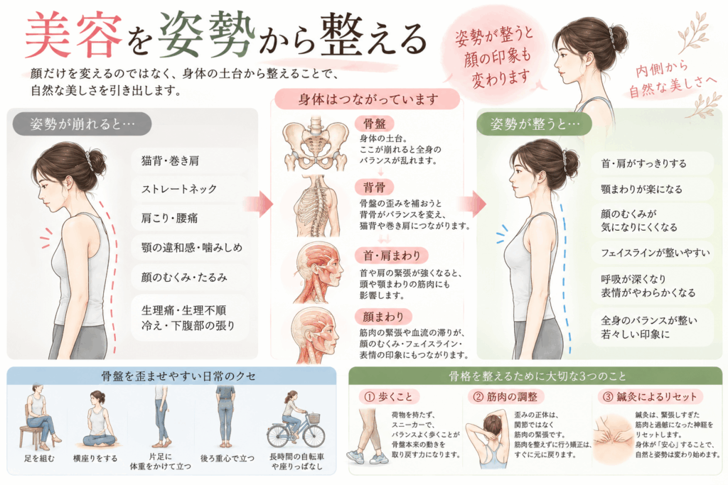 美容と姿勢
